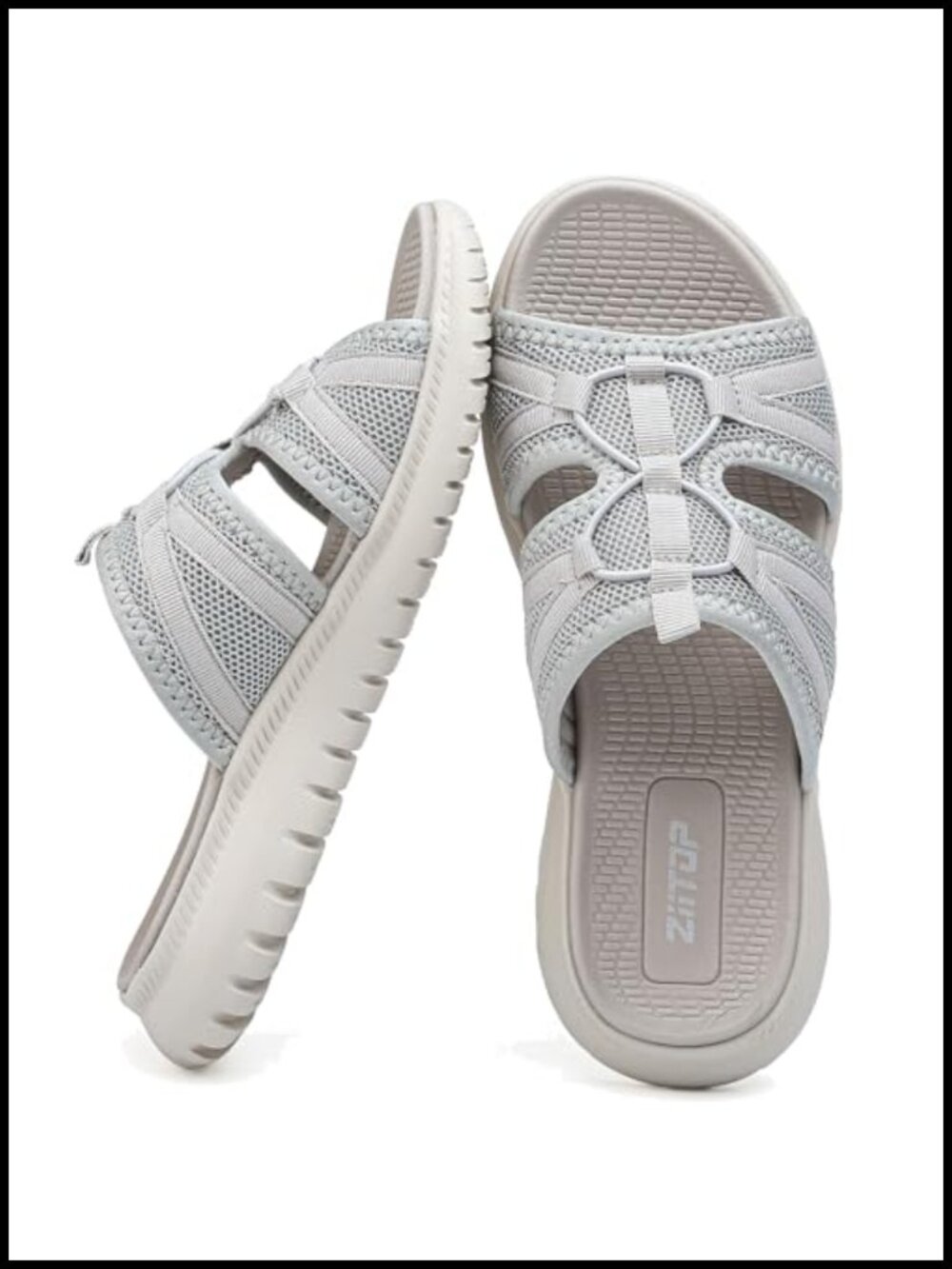 Orthopedic Slides Sandals for Women Breathable Mesh Athletic Casual Slip On Non